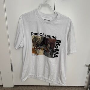 Uniqlo White Graphic Tee - Paul Cézanne MoMA